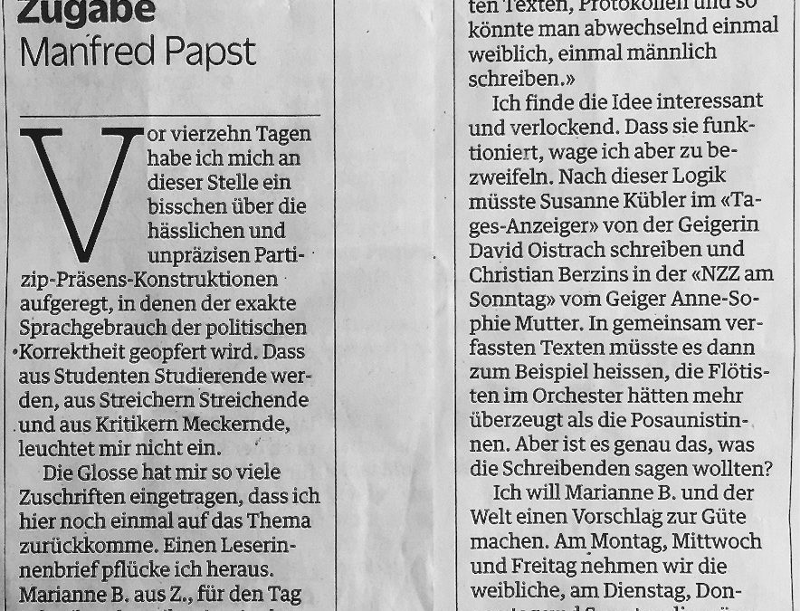Gender-Kompetenz – lächerlich?